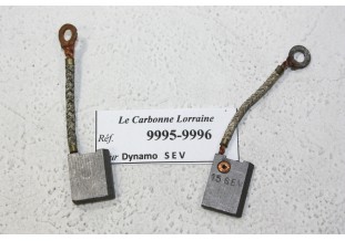 CHARBONS 9995/9996 POUR DYNAMOS SEV...POUR AUTOS ANCIENNES PEUGEOT DELAHAYE