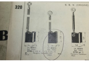 CHARBONS 9995/9996 POUR DYNAMOS SEV...POUR AUTOS ANCIENNES PEUGEOT DELAHAYE