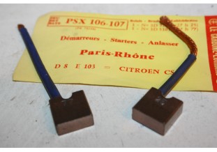 CHARBONS PSX 106-107 POUR DEMARREUR 12V PARIS RHONE...POUR CITROEN GS GSA GX