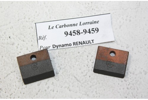 CHARBONS 9458/9459 POUR DYNAMOS RENAULT...POUR RENAULT JUVAQUATRE -...