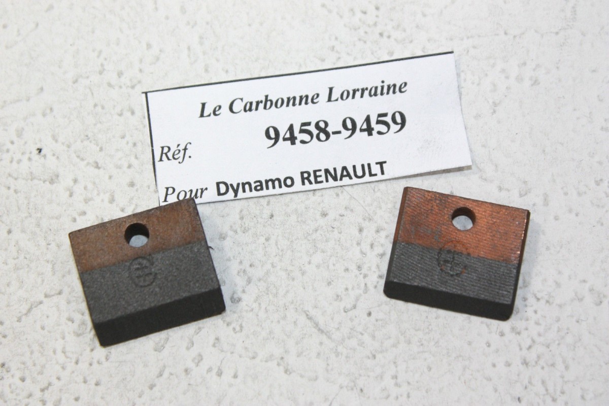 CHARBONS 9458/9459 POUR DYNAMOS RENAULT...POUR RENAULT JUVAQUATRE -...