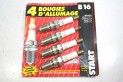 JEU DE 4  BOUGIES START B16...RENAULT SAFRANE R5 ALPINE A310 CITROEN PEUGEOT