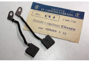 CHARBONS CX 4  POUR DYNAMOS 6V CITROEN...CITROEN 2CV A AZ AZU