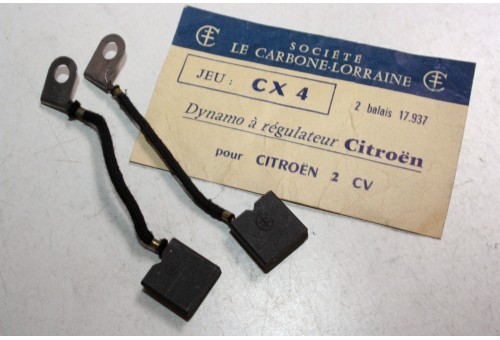 CHARBONS CX 4  POUR DYNAMOS 6V CITROEN...CITROEN 2CV A AZ AZU
