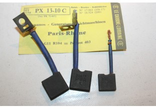 CHARBONS PX 13-10C POUR DYNAMOS 12V PARIS RHONE...POUR PEUGEOT 203 403 404