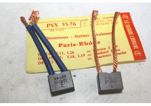 CHARBONS PSX 55-76 POUR DEMARREUR PARIS RHONE...2CV AMI6 DYANE R4 D...