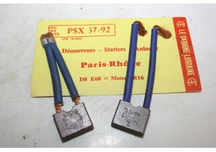 CHARBONS PSX 37-92 POUR DEMARREUR 12v PARIS RHONE...POUR RENAULT R1...