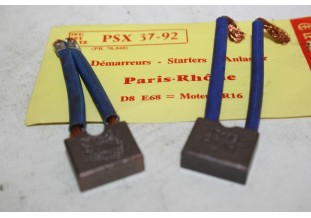 CHARBONS PSX 37-92 POUR DEMARREUR 12v PARIS RHONE...POUR RENAULT R1...