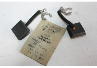 CHARBONS UX 48 POUR DYNAMOS 12V DUCELLIER...2CV AMI ID DS HY R4 R8 ...