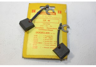 CHARBONS UX 48 POUR DYNAMOS 12V DUCELLIER...2CV AMI ID DS HY R4 R8 ...