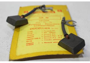 CHARBONS UX 48 POUR DYNAMOS 12V DUCELLIER...2CV AMI ID DS HY R4 R8 ...