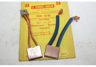 CHARBONS PSX 33-62 POUR DEMARREUR PARIS RHONE...CITROEN 2CV 3CV DS ...