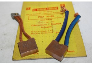 CHARBONS PSX 33-62 POUR DEMARREUR PARIS RHONE...CITROEN 2CV 3CV DS ...