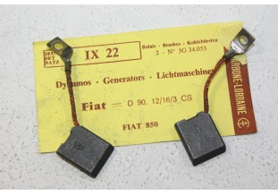 CHARBONS IX 22 POUR DYNAMOS FIAT...POUR FIAT 850 1100 AUTOBIANCHI