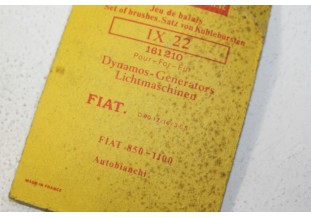 CHARBONS IX 22 POUR DYNAMOS FIAT...POUR FIAT 850 1100 AUTOBIANCHI