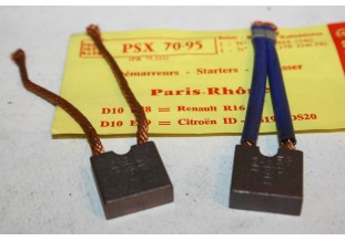 CHARBONS PSX 70-95 POUR DEMARREUR PARIS RHONE...ID DS 403 404 504 R...