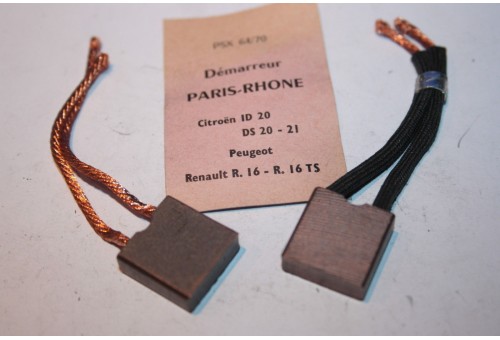 CHARBONS PSX 64-70 POUR DEMARREURS PARIS RHONE...ID DS 403 404 504 ...