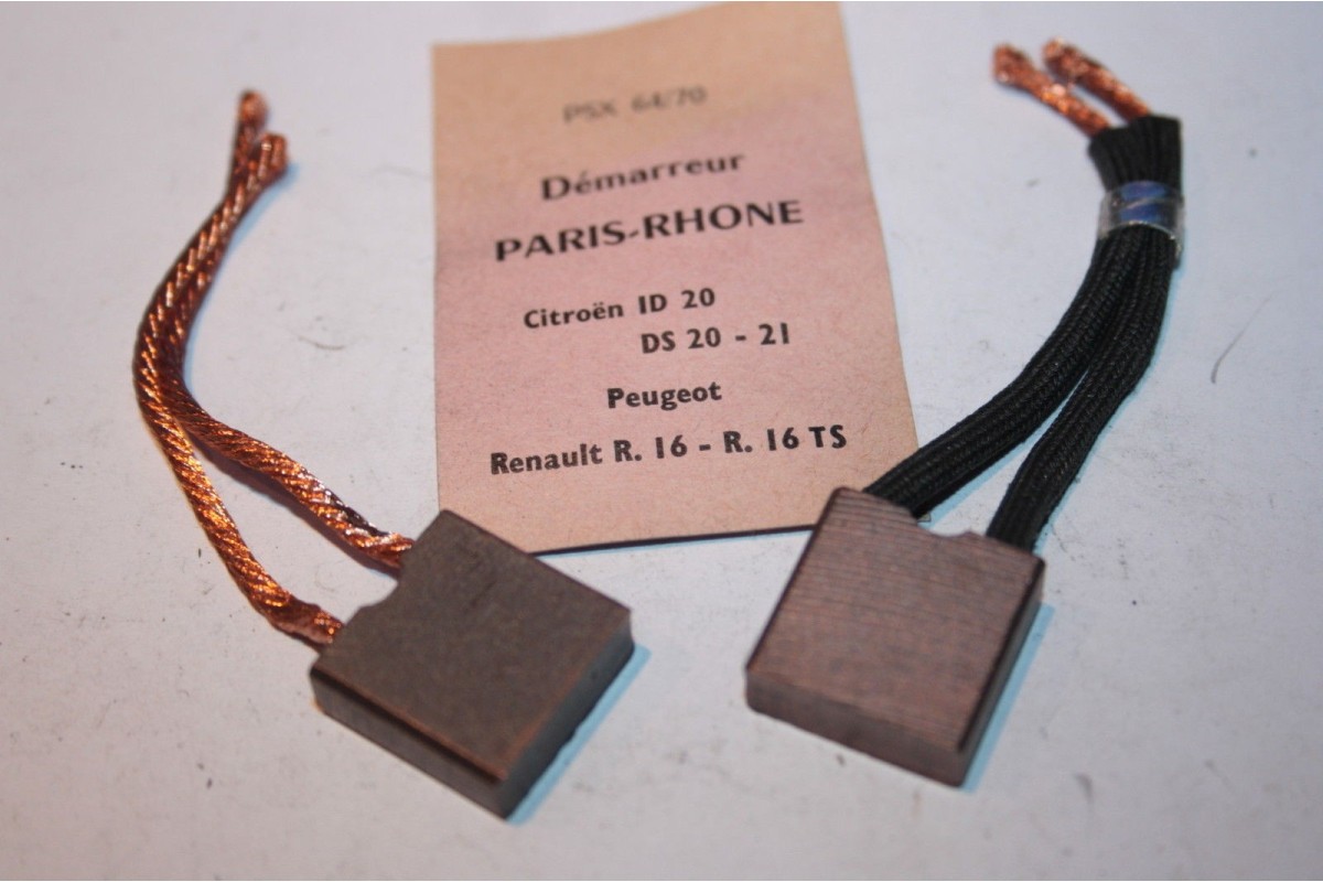CHARBONS PSX 64-70 POUR DEMARREURS PARIS RHONE...ID DS 403 404 504 ...