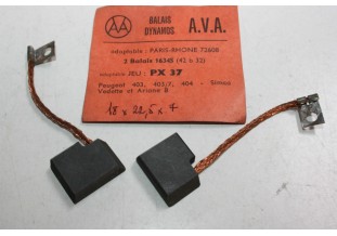 CHARBONS PX 37 POUR DYNAMO 12V PARIS RHONE...PEUGEOT 403 403/7 404 ...