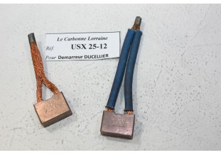 CHARBONS USX 25-12 POUR DEMARREURS DUCELLIER...TRACTION 11CV DS19 F...