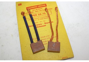 CHARBONS PSX 33-72 POUR DEMARREUR PARIS RHONE..CITROEN 2CV 3CV DS 19 ID 19