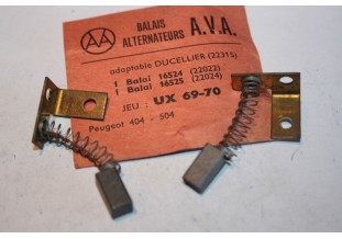 CHARBONS UX 69-70 POUR ALTERNATEUR DUCELLIER ...ID DS 404 504 TALBO...
