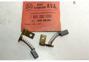 CHARBONS UX 69-70 POUR ALTERNATEUR DUCELLIER ...ID DS 404 504 TALBO...