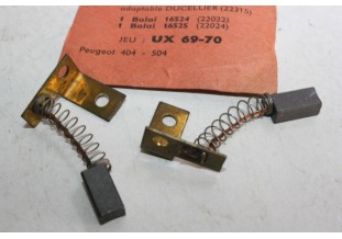 CHARBONS UX 69-70 POUR ALTERNATEUR DUCELLIER ...ID DS 404 504 TALBO...