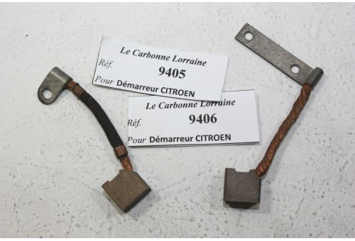 CHARBONS 9405/9406 POUR DEMARREUR 6V CITROEN...POUR CITROEN TRACTIO...