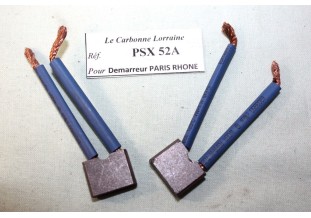 CHARBONS PSX 52A POUR DEMARREUR PARIS RHONE..CITROEN 2CV 3CV DS 19 ...