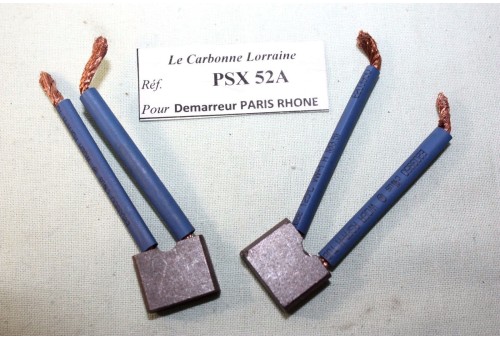 CHARBONS PSX 52A POUR DEMARREUR PARIS RHONE..CITROEN 2CV 3CV DS 19 ...