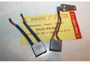 CHARBONS PSX 63-64 POUR DEMARREURS 12V PARIS RHONE...CITROEN DS19 I...