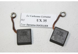 CHARBONS UX 35 POUR DYNAMOS DUCELLIER...POUR PEUGEOT 403 404 RENAUL...