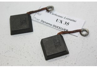 CHARBONS UX 35 POUR DYNAMOS DUCELLIER...POUR PEUGEOT 403 404 RENAUL...