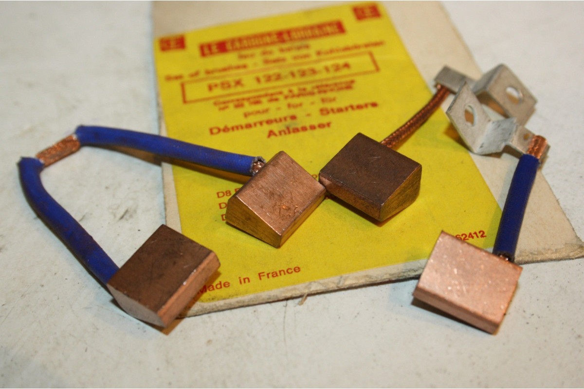 CHARBONS PSX 122-123-124 POUR DEMARREUR PARIS RHONE...POUR CITROEN ...