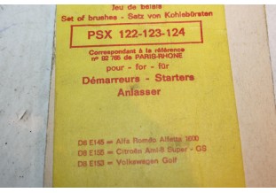 CHARBONS PSX 122-123-124 POUR DEMARREUR PARIS RHONE...POUR CITROEN ...
