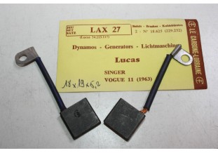 CHARBONS LAX 27 POUR DYNAMOS LUCAS...POUR SINGER VOGUE 11 - Tracaut...