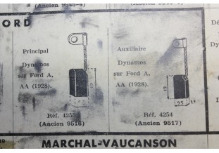 CHARBONS 4255/4254 POUR DYNAMOS FORD...POUR FORD A AA 1928 - Tracau...