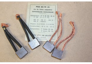 CHARBONS PSX 80-79 POUR DEMARREUR PARIS RHONE...DS19/DS21 403/404 D...