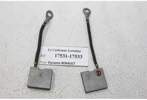 CHARBONS 17531/17533 POUR DYNAMOS RENAULT...POUR RENAULT DIVERS AVA...