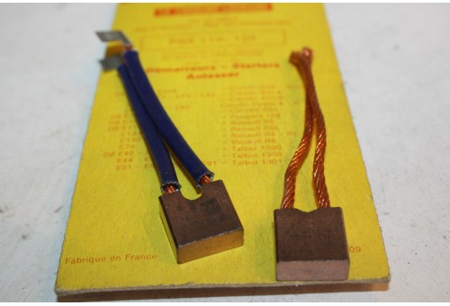 CHARBONS PSX 119-120 POUR DEMARREUR 12V PARIS RHONE...2CV AMI 6/8 R...