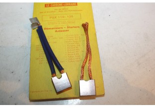 CHARBONS PSX 119-120 POUR DEMARREUR 12V PARIS RHONE...2CV AMI 6/8 R...