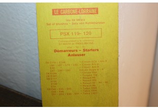 CHARBONS PSX 119-120 POUR DEMARREUR 12V PARIS RHONE...2CV AMI 6/8 R...