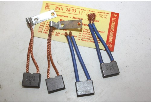 CHARBONS PSX 28-53 POUR DEMARREUR PARIS RHONE...203 403 HOTCHKISS T...