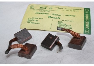 CHARBONS BSX 49 POUR DEMARREUR BOSCH NEUF...BMW PORSCHE VW FORD OPE...