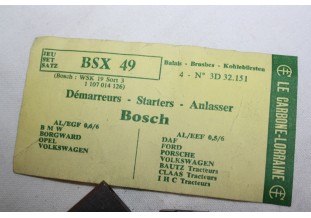 CHARBONS BSX 49 POUR DEMARREUR BOSCH NEUF...BMW PORSCHE VW FORD OPE...