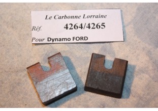 CHARBONS 4264/4265 POUR DYNAMOS FORD...POUR AUTOS FORD A AA AF B V8...