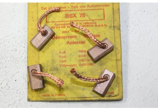 CHARBONS BSX 75 POUR DEMARREUR BOSCH...POUR AUDI FORD LANCIA OPEL V...