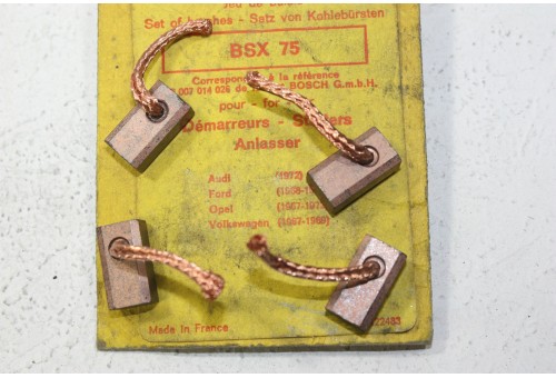 CHARBONS BSX 75 POUR DEMARREUR BOSCH...POUR AUDI FORD LANCIA OPEL V...