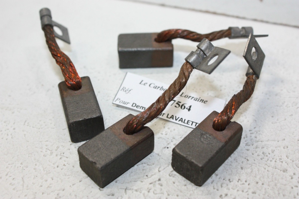 CHARBONS 17564 POUR DEMARREURS LAVALETTE-BOSCH...CAMIONS SAURER REN...